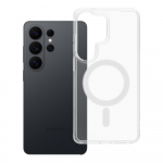 Magnetinis skaidrus dėklas telefonui CLEAR MAG COVER suderinamas su MagSafe, skirtas SAMSUNG S26 Ultra