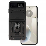 Slide Camera Armor &Uuml;mbris jaoks Motorola Razr 40 5G Must