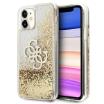 Guess 4G Big Liquid Glitter &uuml;mbris jaoks iPhone 11 6.1" / Xr - kuldne