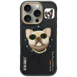NIMMY &uuml;mbris GLASSES COOL DOG compatible with MagSafe jaoks IPHONE 16 Pro Max must