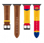 FC Barcelona Apple Watch Band Natūrali oda 44/45" OCFCBAWBMF45 MF