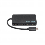 USB-C &scaron;akotuvas Akyga AK-AD-52 (4xUSB) juodas