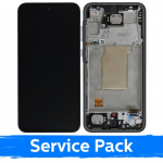 LCD ekraan &uuml;hilduv Samsung A356 A35 5G raamiga / Navy / (Service Pack)