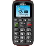 Maxcom MM 428 L GSM mobiiltelefon, must ja punane