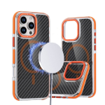 Case for iPhone 18 Pro Max / 17 Pro Max Fiber compatible with MagSafe orange
