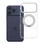 Case for iPhone 18 Pro Max / 17 Pro Max Frame Circle Stand compatible with MagSafe transparent