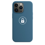 Phone Case "Silicone Case v2" for Apple iPhone 13 / Blue Jay / in package