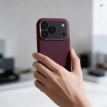 Case for iPhone 18 Pro Max / 17 Pro Max Forcell F-Protect Frame Premium compatible with Magsafe dark cherry