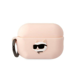 Karl Lagerfeld KLAP2RUNCHP AirPods Pro 2 cover roosa/roosa Silicone Choupette Head 3D