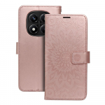 MEZZO knygos tipo dėklas telefonui XIAOMI Redmi Note 14 PRO 4G su mandala, rožinio aukso spalvos
