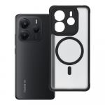 FULL MATTE MAG COVER dėklas telefonui, suderinamas su MagSafe, skirtas XIAOMI REDMI NOTE 14 5G juodas