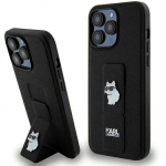 Karl Lagerfeld Gripstand Saffiano Choupette Pins &uuml;mbris jaoks iPhone 13 Pro Max - must