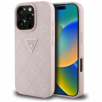 Guess Hot Stamp 4G Pattern Triangle Metal Logo iPhone 16 Pro &Uuml;mbris - roosa