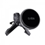 Smartphone hoidja koos wireless laadija SBS TESUPMAGWIR15W jaoks air vent, compatible koos MagSafe - must