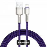 USB kaabel jaoks Lightning Baseus Cafule, 2.4A, 1m (purple)