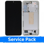 LCD Ekraan &Uuml;hildub Samsung S916 S23 Plus Koos Frame / Cream / (Service Pack)