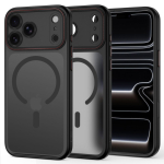 Tech-Protect MagCam MagSafe &uuml;mbris mudelitele iPhone 18 Pro Max / 17 Pro Max, mattmust ja punane