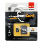 Imro atminties kortelė 4GB microSDHC cl. 10 + adapteris
