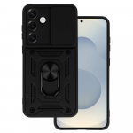 Dėklas telefonui Slide Camera Armor Samsung Galaxy S25 juodas