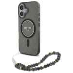 Guess IML Glitter With Pearl Strap MagSafe &uuml;mbris jaoks iPhone 16 - must