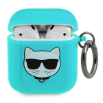 Karl Lagerfeld Choupette &uuml;mbris AirPods 1/2 jaoks - sinine