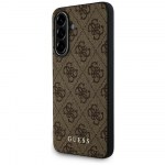 Guess 4G Metal Kuldne Logo &Uuml;mbris jaoks Samsung Galaxy A36 - Brown
