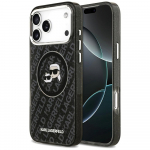 Karl Lagerfeld IML Glitter Karl&Choupette Heads Logo MagSafe &Uuml;mbris jaoks iPhone 17 Pro Max - Must