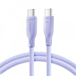 Joyroom Multi-Color Series S-A34 USB-C / USB-C PD 60W 1m Kaabel - Purple