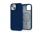 Njord "Suede MagSafe" Dėklas Apple iPhone 15 Pro, mėlynas
