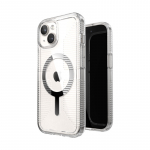 Speck GemShell Grip MagSafe &uuml;mbris seadmele iPhone 17e / 16e / 15 / 14 / 13, l&auml;bipaistev kroomiv&auml;rvi detailidega