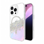 Case-Mate Karat Soap Bubble MagSafe &uuml;mbris seadmele iPhone 16 Pro, sillerdav