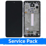 LCD Ekraan &Uuml;hildub Samsung A528 A52s Koos Frame / Awesome Lilla / (Service Pack)