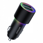 Autolaadija Joyroom "JR-CL10" Must (2xUSB / 24W)