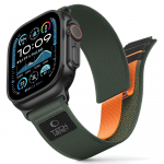 Tech-Protect Nylon Elite rihm Apple Watch 44/45/46/49 mm jaoks - roheline/oranž