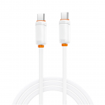 XO NB-Q298 PD USB-C&ndash;USB-C kaabel, 1,0m, 240W, valge