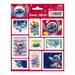Disney Stitch 18 isekleepuva j&otilde;ulukleebise komplekt