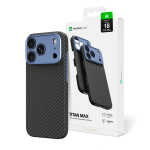 AmazingThing Titan Max Lens &uuml;mbris mudelile iPhone 18 Pro Max, aramiidkiust, kaamerakaitsega, &uuml;hildub MagSafe'iga &ndash; v&auml;rv: sinine