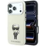 Karl Lagerfeld Smooth Ikonik Sketch &uuml;mbris seadmele iPhone 18 Pro Max / 17 Pro Max, MagSafe-&uuml;hilduv &ndash; beež