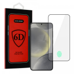 Tel Protect Full Glue 6D Karastatud klaas jaoks SAMSUNG GALAXY S24 must (with fingerprint unlock)