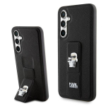 Karl Lagerfeld Gripstand Saffiano Karl&Choupette Pins &uuml;mbris jaoks Samsung Galaxy S23 FE - must