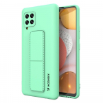 Wozinsky Kickstand Case silikoonist &uuml;mbris koos stendiga Samsung Galaxy A42 5G mint