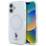 US Polo IML Ring MagSafe iPhone 16 &Uuml;mbris - valge