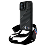 BMW M Edition Carbon Stripe & Strap iPhone 16 Plus &Uuml;mbris - must