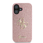 Guess Fixed Glitter Big 4G &Uuml;mbris jaoks iPhone 16 Plus 6.7" - roosa