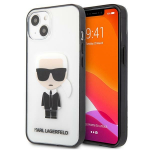 Karl Lagerfeld Iconik Karl &uuml;mbris iPhone 13 mini jaoks - L&auml;bipaistev