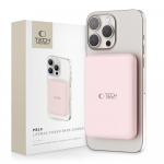 Tech-Protect LifeMag PB10 Powerbank MagSafe 5000mAh 15W USB-C portiga - roosa + USB-C kaabel