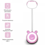 LED Teddy bear desk Lamp 3W, 3000/4500/6000K, adjustable, 1200mAh, pink, LTC