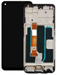 Ekranas OnePlus N200 5G su lietimui jautriu stikliuku ir rėmeliu Black originalus (used Grade A)