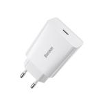 Baseus Speed Mini kiirlaadija, USB-C, PD, 3A, 20W (valge)