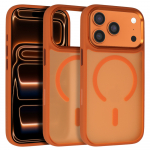 Liavec Cloudy &uuml;mbris metallist kaamera raamiga Iphone 17 Pro jaoks oranž (kaamera juhtnupp)